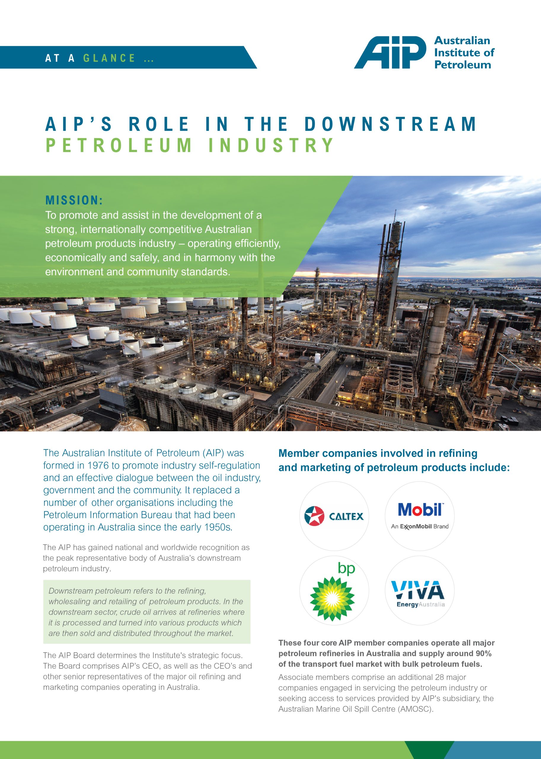 At a Glance: AIP’s Role in the Downstream Petroleum Industry